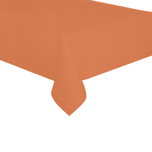 Harvest Pumpkin Cotton Linen Tablecloth 60"x120"