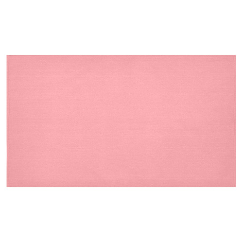 Flamingo Pink Cotton Linen Tablecloth 60"x 104"