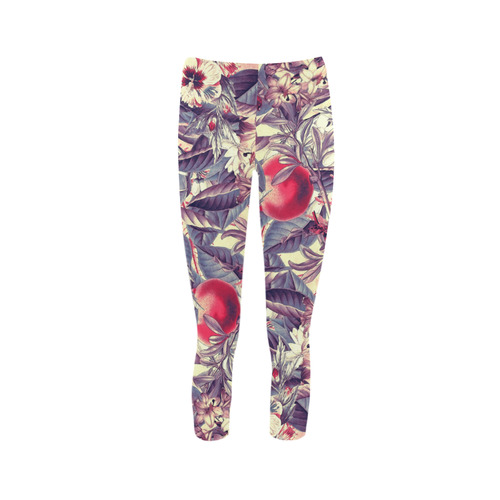 flowers 5 Capri Legging (Model L02)