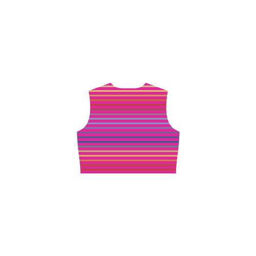 Narrow Flat Stripes Pattern Colored Eos Women's Sleeveless Dress (Model D01)