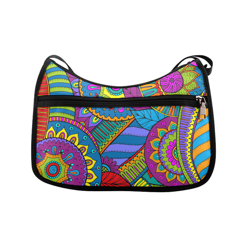 Pop Art PAISLEY Ornaments Pattern multicolored Crossbody Bags (Model 1616)