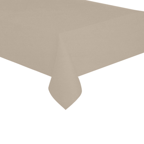 Champagne Beige Cotton Linen Tablecloth 60"x 104"