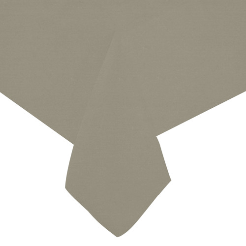 Desert Taupe Cotton Linen Tablecloth 60"x 104"