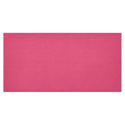 Raspberry Cotton Linen Tablecloth 60"x120"