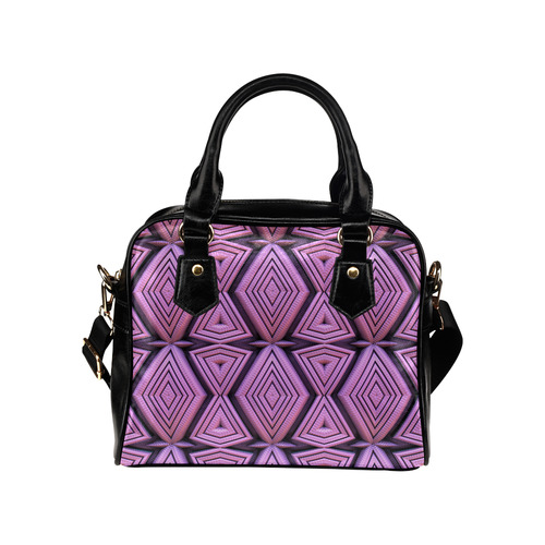 Pink Pattern Shoulder Handbag (Model 1634)