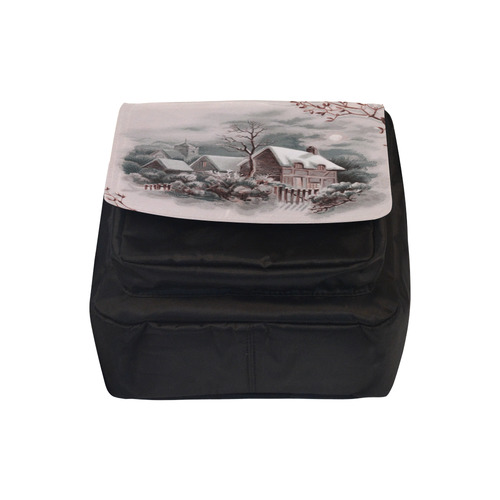 winter scene A Crossbody Nylon Bags (Model 1633)