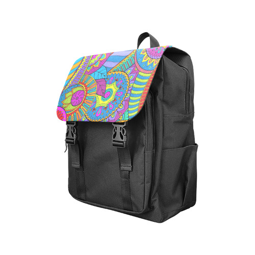 Pop Art PAISLEY Ornaments Pattern multicolored Casual Shoulders Backpack (Model 1623)