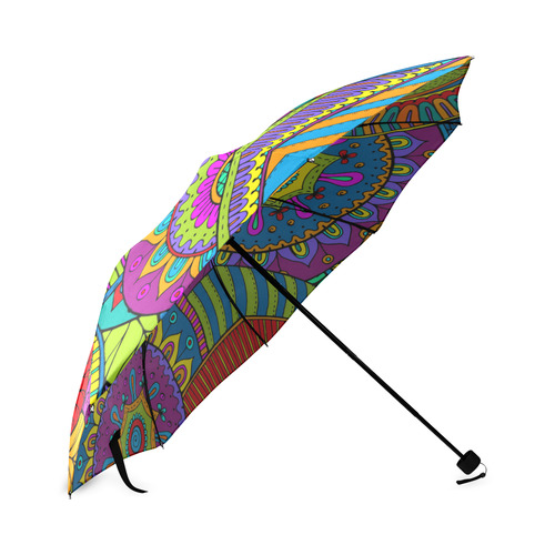 Pop Art PAISLEY Ornaments Pattern multicolored Foldable Umbrella (Model U01)