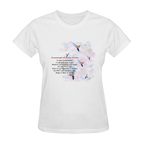 Hummingbird Nectar Recipe Sunny Women's T-shirt (Model T05)