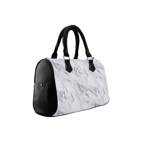 italian Marble,white,Trieste Boston Handbag (Model 1621)