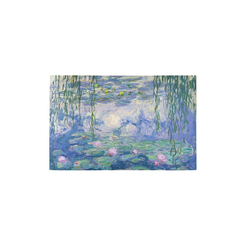 Monet Pink Water Lilies Floral Fine Art Area Rug 2'7"x 1'8‘’