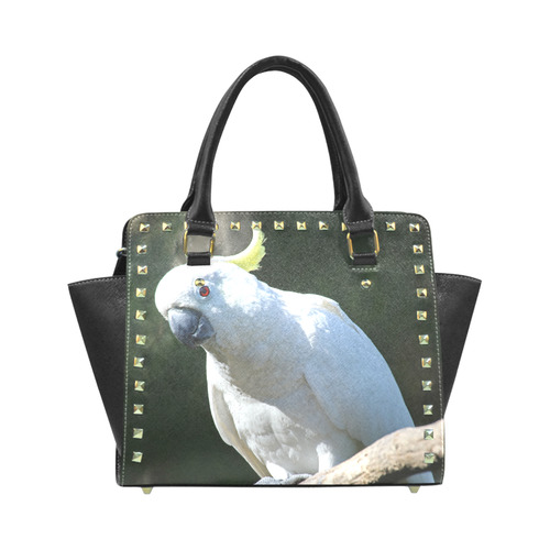 Cockatoo_2015_0505 Rivet Shoulder Handbag (Model 1645)