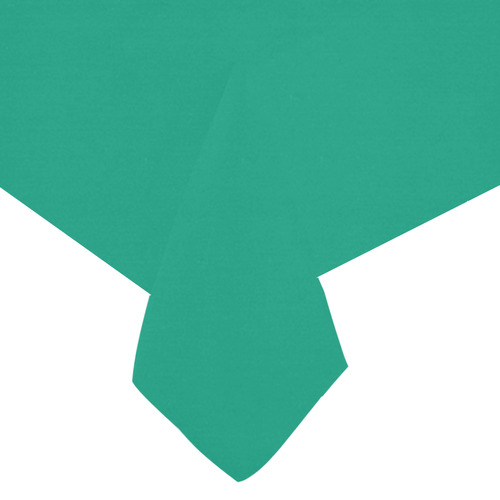 Emerald Cotton Linen Tablecloth 60"x120"