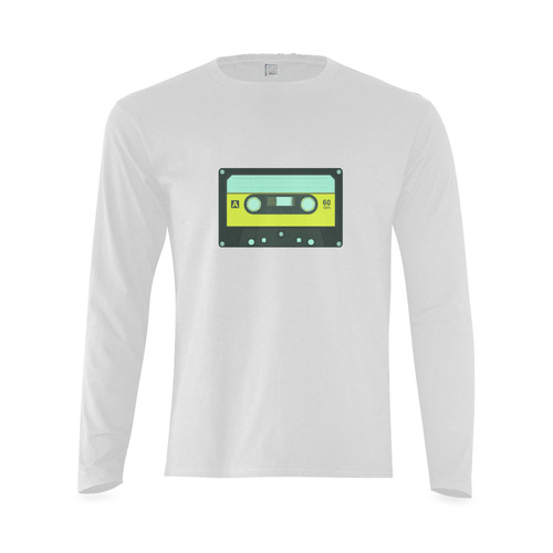 Cassette Tape Sunny Men's T-shirt (long-sleeve) (Model T08)