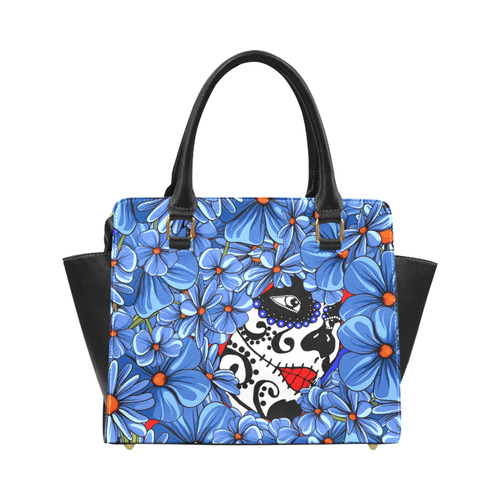 sugar skull peek a boo 1 Classic Shoulder Handbag (Model 1653)