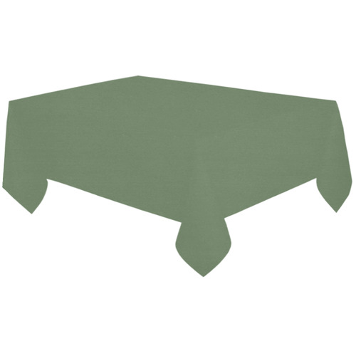 Vineyard Green Cotton Linen Tablecloth 60"x120"