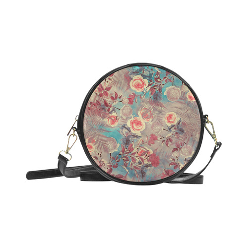 flowers 8 Round Sling Bag (Model 1647)