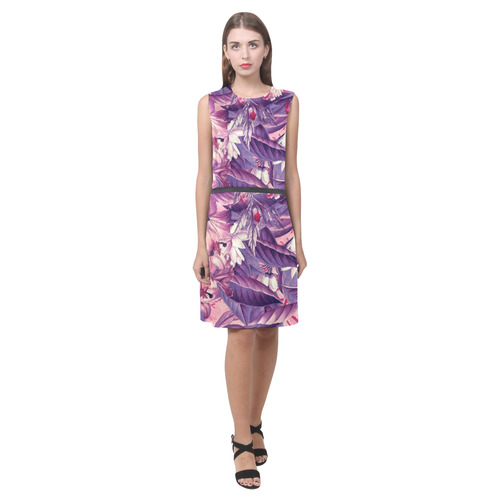 flowers 7 Eos Women's Sleeveless Dress (Model D01)