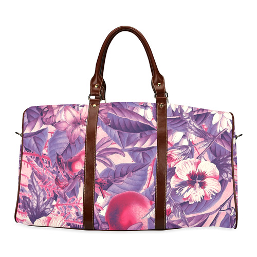 flowers 7 Waterproof Travel Bag/Large (Model 1639)