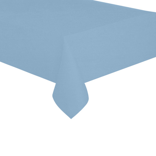 Dusk Blue Cotton Linen Tablecloth 60"x 104"