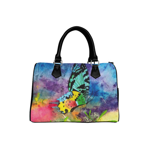 Madagascar Splash Profile Boston Handbag (Model 1621)