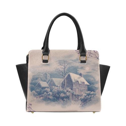 winter scene C Classic Shoulder Handbag (Model 1653)