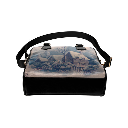 winter scene C Shoulder Handbag (Model 1634)