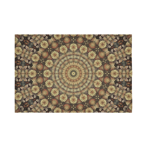 Metal Mandala Cotton Linen Wall Tapestry 90"x 60"