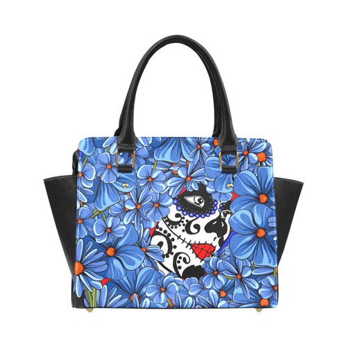 sugar skull peek a boo 1 Classic Shoulder Handbag (Model 1653)