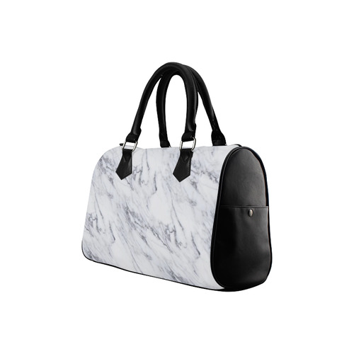 italian Marble,white,Trieste Boston Handbag (Model 1621)