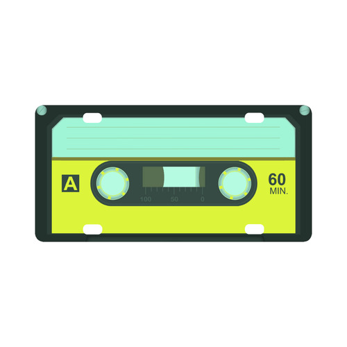 Cassette Tape Classic License Plate