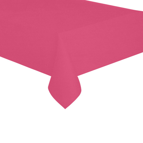 Raspberry Cotton Linen Tablecloth 60"x120"