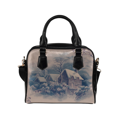 winter scene C Shoulder Handbag (Model 1634)