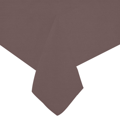 Deep Mahogany Cotton Linen Tablecloth 60"x 104"