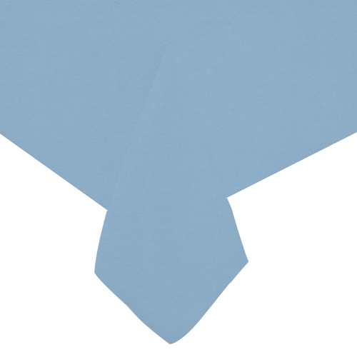 Dusk Blue Cotton Linen Tablecloth 60"x 104"