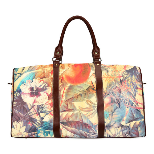 flowers 6 Waterproof Travel Bag/Large (Model 1639)