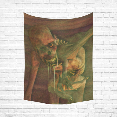 The Life OF A Zombie Cotton Linen Wall Tapestry 60"x 80"