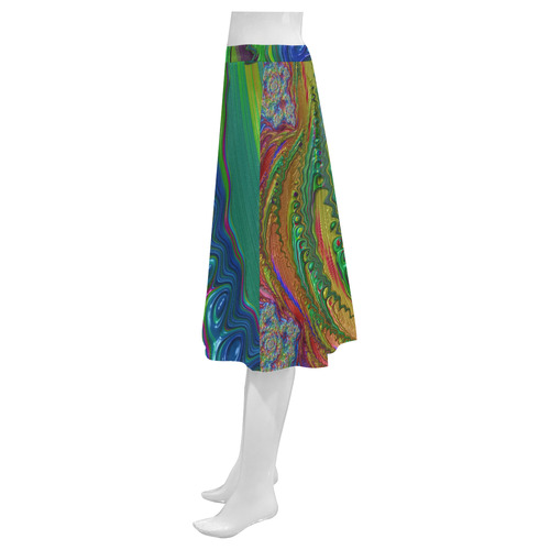 Fractal20160834 Mnemosyne Women's Crepe Skirt (Model D16)