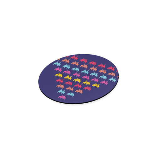 Little galaxy colorful Creatures : vintage Coaster Edition Round Coaster