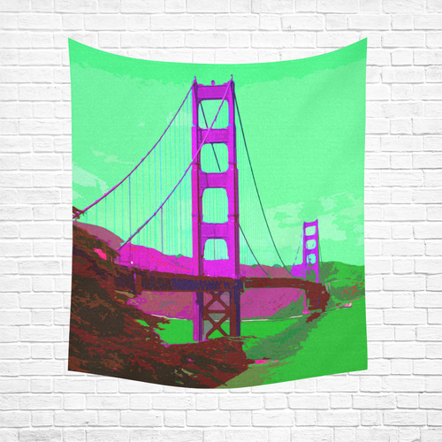 Golden_Gate_Bridge_20160902 Cotton Linen Wall Tapestry 51"x 60"