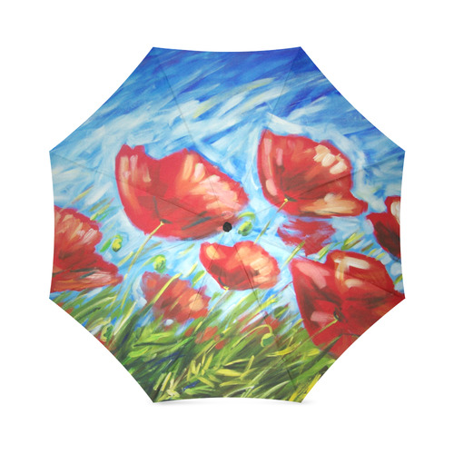 Summer Poppies Umbrella Foldable Umbrella (Model U01)