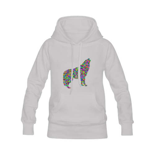 Abstract Triangle Wolf Grey Men's Classic Hoodies (Model H10)