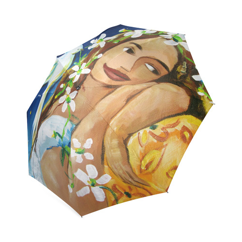 dreaming of peace Foldable Umbrella (Model U01)