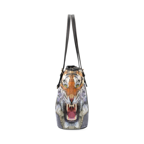 roaring tiger Leather Tote Bag/Large (Model 1640)