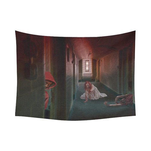 Survive the Zombie Apocalypse Cotton Linen Wall Tapestry 80"x 60"