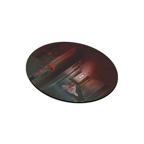 Survive the Zombie Apocalypse Round Mousepad