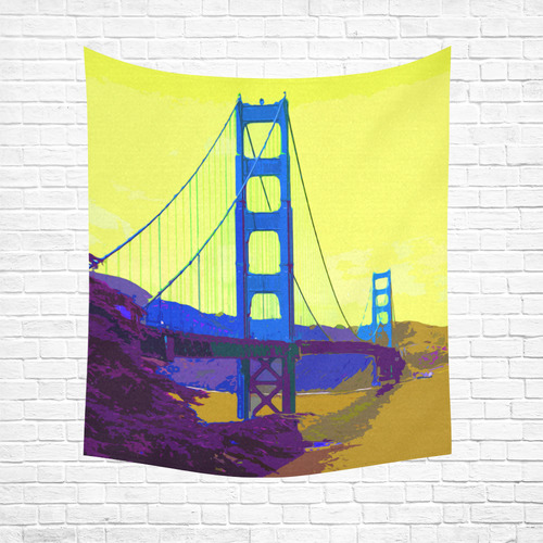 Golden_Gate_Bridge_20160904 Cotton Linen Wall Tapestry 51"x 60"