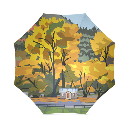 Arrowtown Gold Foldable Umbrella (Model U01)