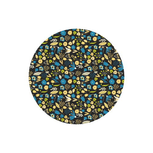 Cute Watercolor Floral Pattern Round Mousepad