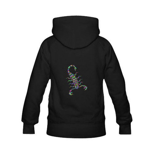 Abstract Triangle Scorpion Black Men's Classic Hoodies (Model H10)